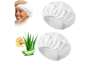 Shampoo Caps 2 Pack Shampoo Cap No Rinse Washing Shower Cap Waterless Hair Wash Caps for Elderly Bedridden Patient Post Surge