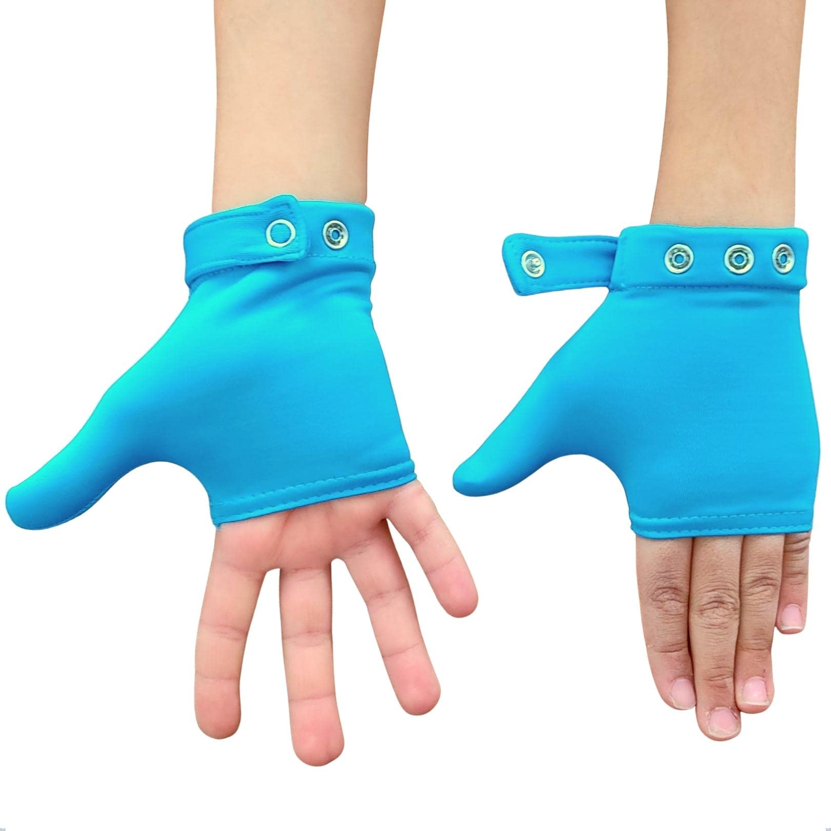 Photo 1 of OFFA Thumb Sucking STOP for Kids (Ages 3-6) - Kit Includes 2 Thumb Sucking Deterrent Gloves (Blue) & Guide Booklet