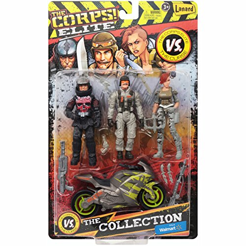 The Corps Elite Triple Threat 3 Pack The Collection with Motor Cycle