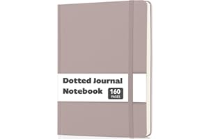 Mr. Pen- Dotted Journal Notebook, A5 Midium Size (5.7"x8.4"), 160 Pages/80 Sheets, Fabric Hardcover, 100 GSM Thick Paper, Bul
