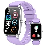 Smart Watch for Men Women, 1.57" Smartwatch(Answer/Make Call), 2025 NEW Fitness Tracker with Heart Rate/Sleep Monitor/Pedometer, IP68 Waterproof, 110 Sport Modes, Fitness Watch for Android iOS Purple