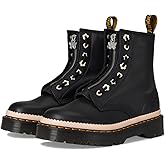 Dr. Martens Women's 1460 Pascal Bex Front Zip Leather Boot, Black Sendal, 7UK, 9 US Women