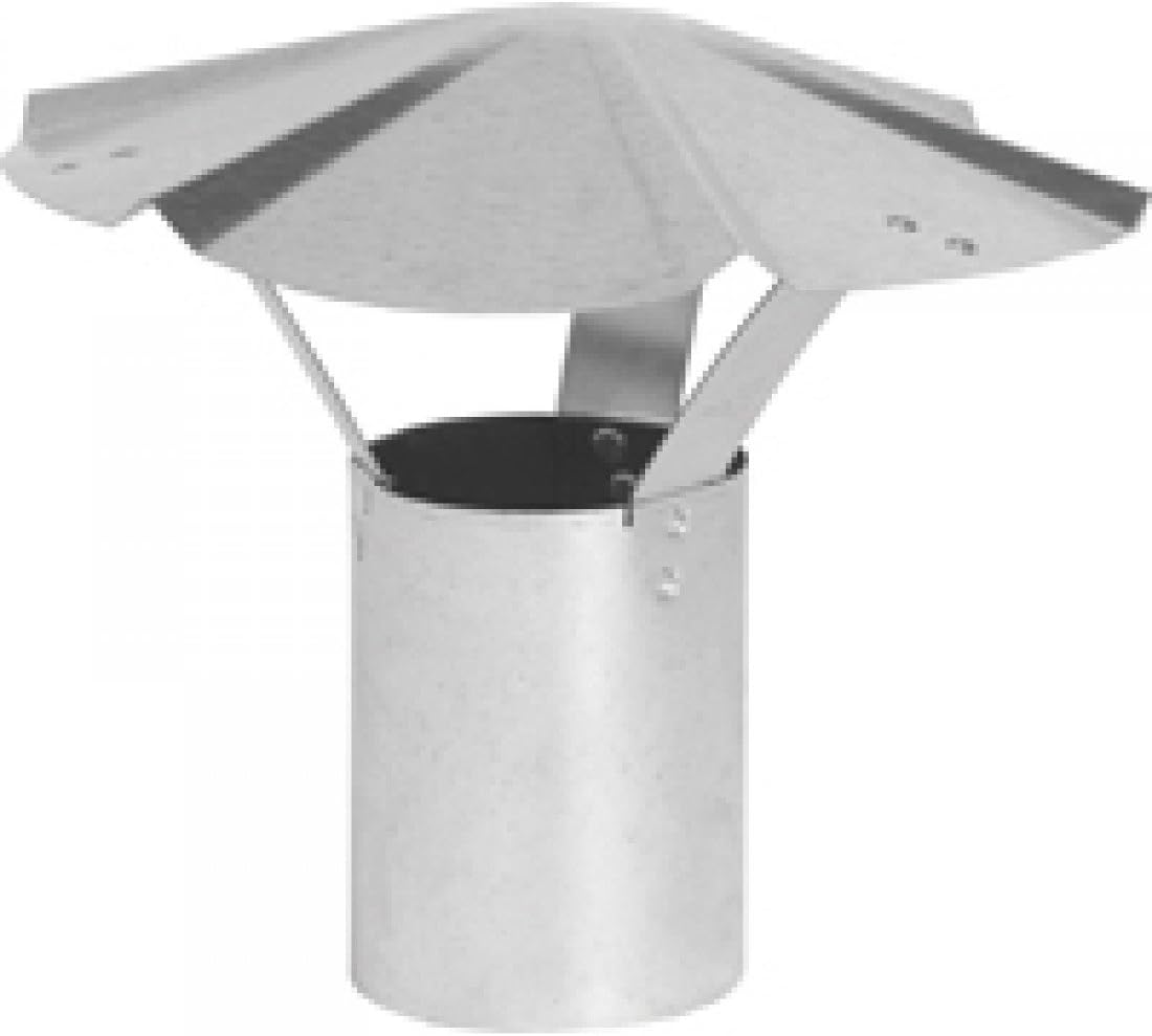 Gray Metal 7-327 Galvanized Shanty Cap, 7"