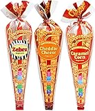Popcornopolis Best of Popcornopolis Gift Pack Large Cones – 3 Assorted Gourmet Popcorn Flavors