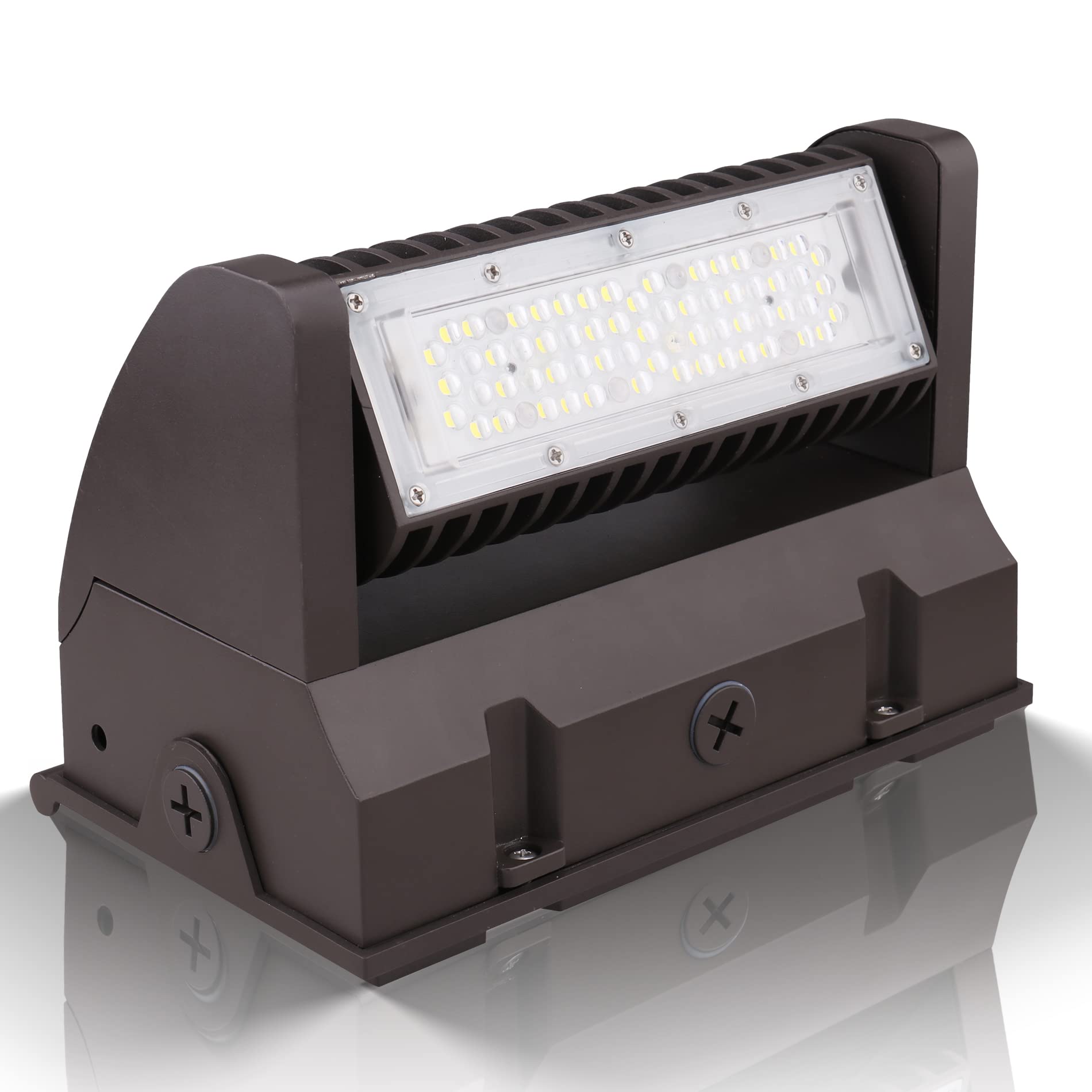 Photo 1 of Adjustable LED Wall Pack Light, 40W 5000K 5400 lumens Rotatable LED Wall Mount Lights, IP65 Waterproof/Dustproof Wall Light - Great for Hotel Hospital Warehouse Industrial Building Area