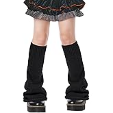 Moon Wood Leg Warmers for Girls Women Kawaii Harajuku Leg Warmers Cute Knitted Leg Warmer Goth Lolita