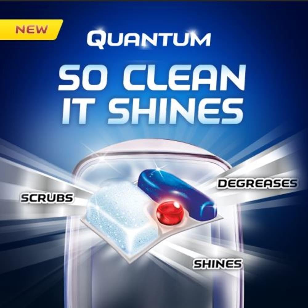 Finish - Quantum - 58ct - Dishwasher Detergent - Powerball - Ultimate Clean & Shine - Dishwashing Tablets - Dish Tabs: Health & Personal Care