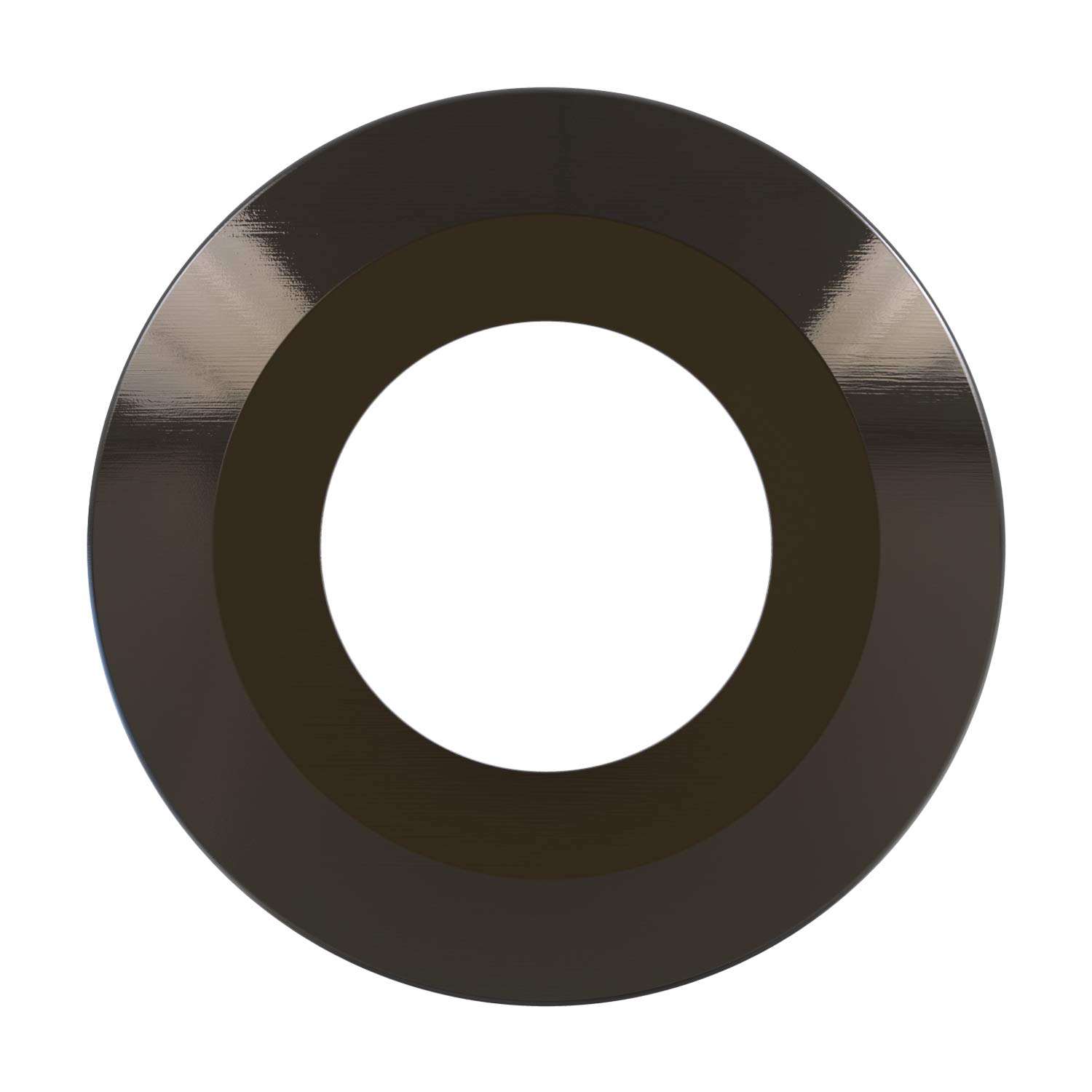 Luceco Fixed Bevelled Bezel for FType Downlights, Black Nickel Alloy Steel — image 1