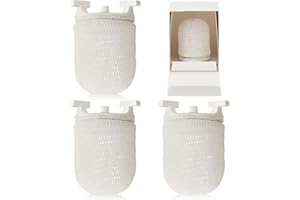 Sunnychicc 3 Pcs Gas Light Preformed Mantle Gas Lamp Mantles Gaslight Mantles Pre Formed Gas Light Mantel for Indoor Outdoor Gas Lights, White