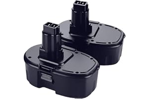 OHYES BAT 2-Pack [Upgraded to 4500mAh] High Capacity DC9096 DC9098 Replacement Battery Compatible with Dewalt 18V Battery DC9099 DW9095 DW9096 DW9098 DW9099 DE9038 18 Volt Cordless Drill Driver Tools(Black)