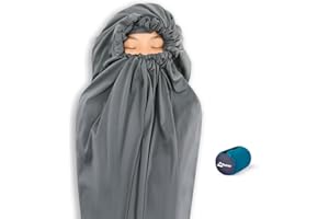 Litume Thermolite All Season Sleeping Bag Liner Add Up to 12°C / 22°F, Mummy Sleeping Sack Backpacking, Camping, Traveling, L