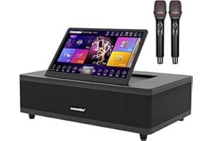 2025 New 12.2-inch Touchscreen Karaoke Machine with 2 Wireless Microphones, Bluetooth, HDMI, YouTube Playback | All*in*One Ho