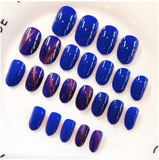 Amazon Co Jp Nail Stickers 24ピースブライダルネイルパッチネイルアート完成ピース偽の釘 Color 03 ホーム キッチン