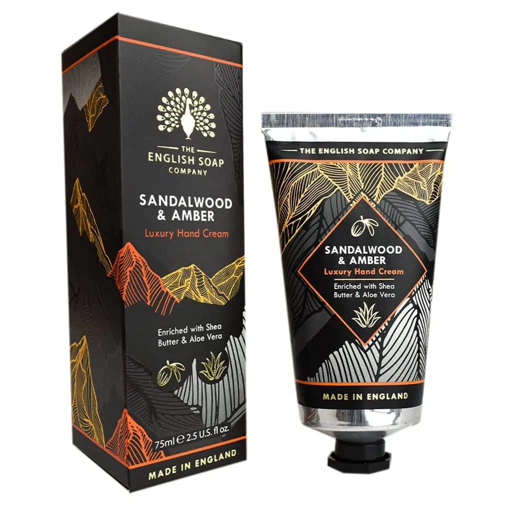 The English Soap Company Radiant Collection Hand Cream Sandalwood & Amber 75ml