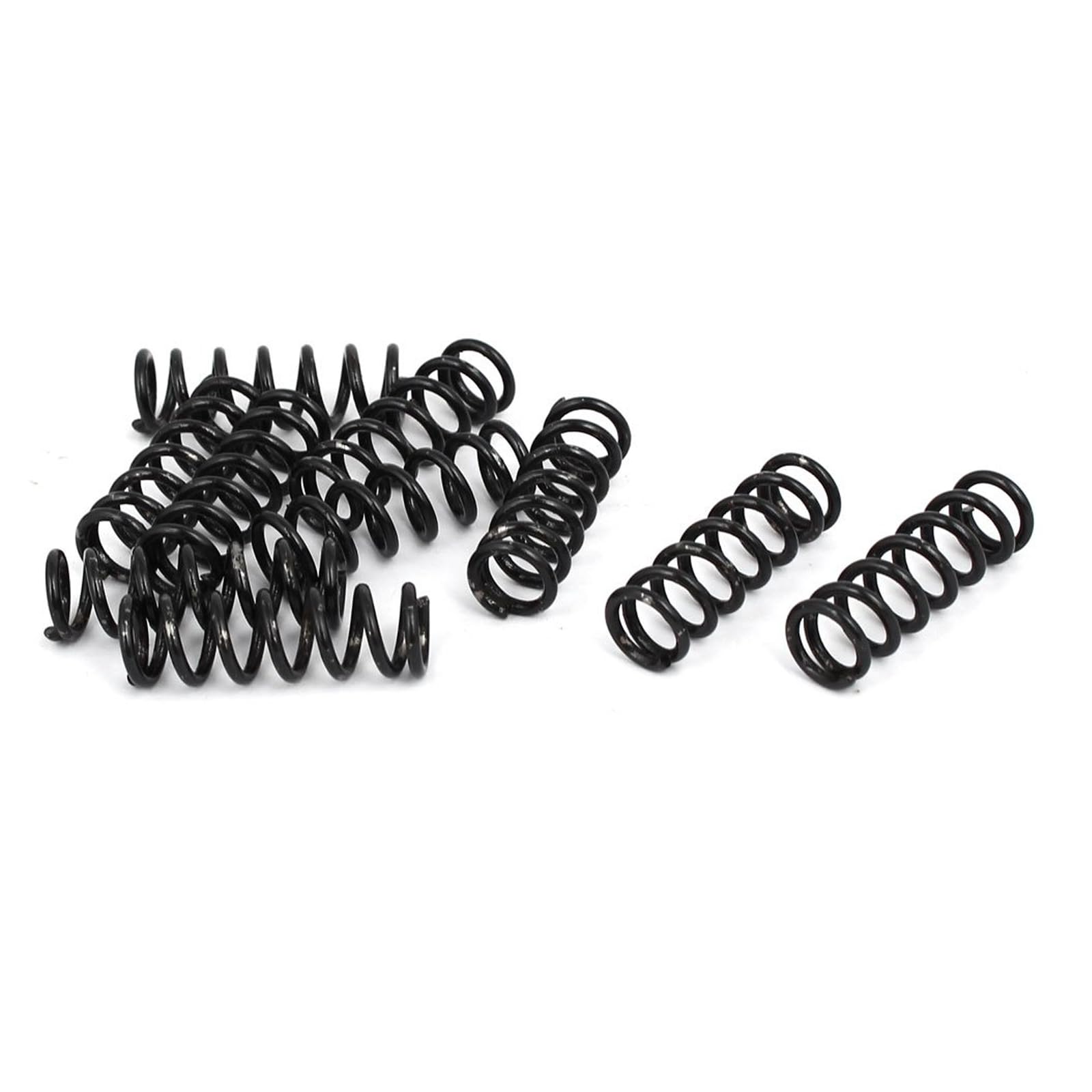 TA-VIGOR 10Pcs Extended Compressed Spring, 1.2mm Wire Dia, 8mm OD, 25mm Length Durable Stainless Steel Small Dual Hook Tension Spring for Furniture Screen Doors Repair Projects