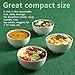 Teocera 22 Oz Porcelain Cereal Bowls Set - 6 inch Soup/Noodle Bowl, Natural White, 4 packs, Microwave Safe