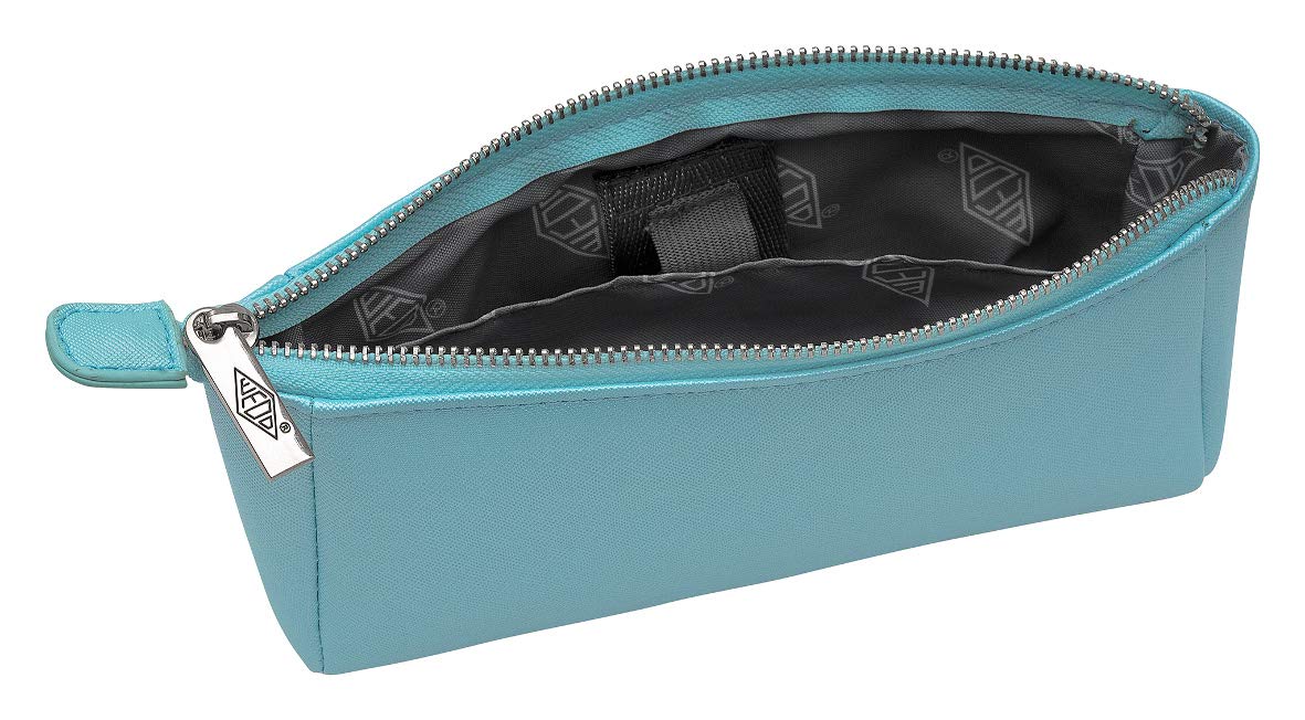 Wedo 24265514 School Pencil Case Clutch Turquoise Metallic