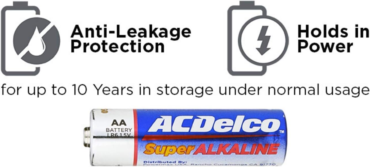 ACDelco 40-Count AA Batteries, Maximum Power Super Alkaline Battery: Electronics