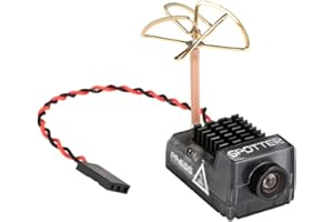 Crazepony Spotter V2 Micro FPV AIO Camera 5.8G with OSD Integrated Mic FOV170 Degree 700TVL Video Transmitter 40CH 20MW-200MW Adjustable VTX for Mini FPV RC Drone
