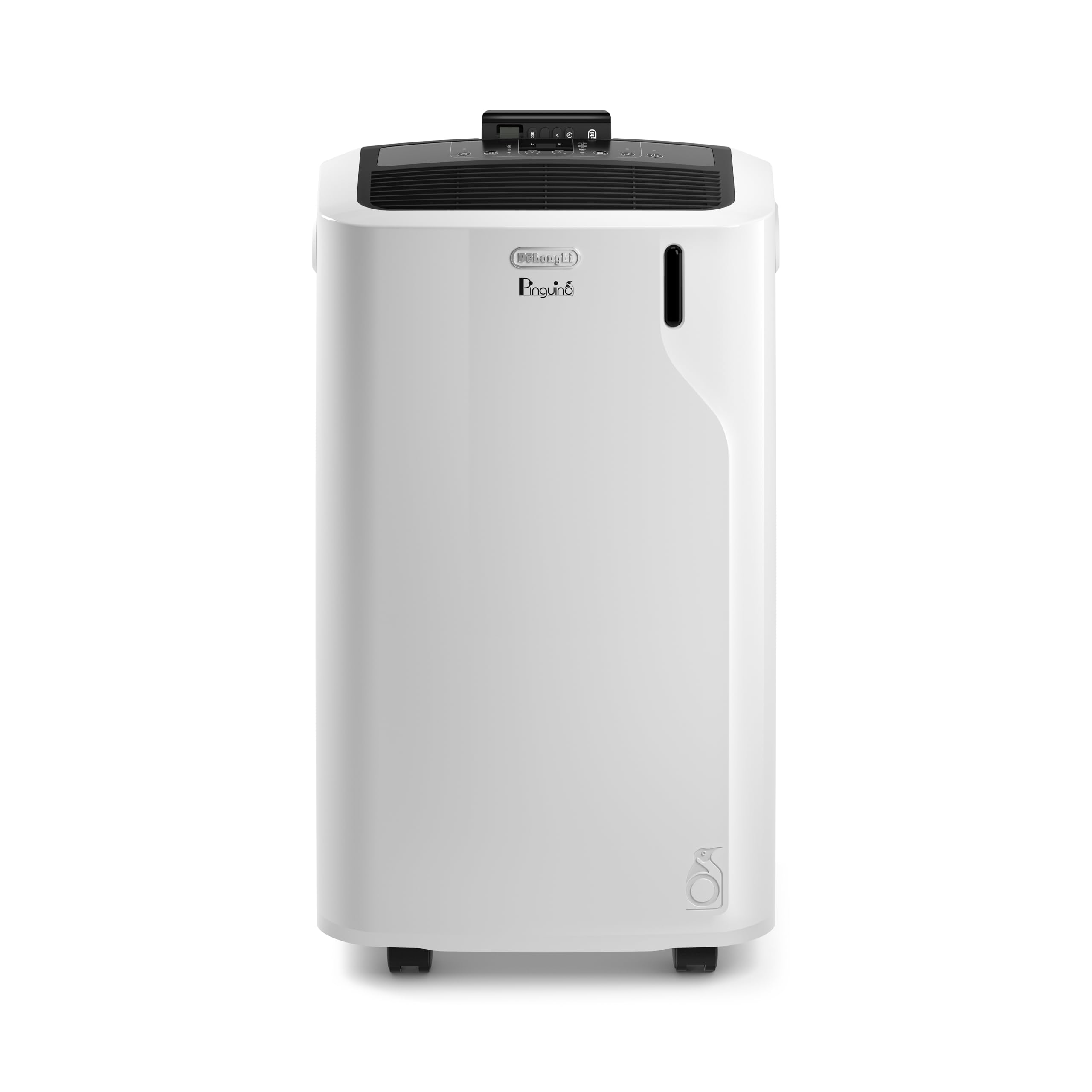 De'Longhi Pinguino PAC EM93K.1 SILENT, Climatiseur Portable Silencieux, 10.500 BTU/h, Jusqu'à 90m3, 3 Vitesses, Minuterie 24h, Kit de Fenêtre Inclus, Gaz R290, 63dB, A, 2.6 kW, Blanc