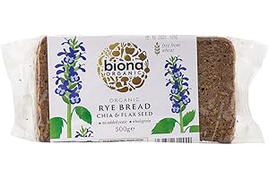 Biona Organic Rye Bread with Chia & Flax Seed 500g - 2 Pack