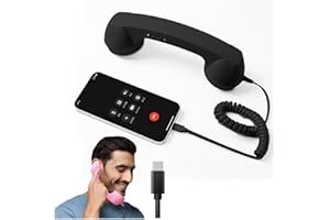 Retro Phone Handset, Retro Style Type C Cable, Type-c Retro Telephone Style Landline Handle Receiver, Vintage Handheld Retro 