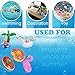 KingYue Inflatable Drink Holders, Floats Inflatable Cup Coasters for Summer Pool Party and Kids Bath Toys (12 Packs with a Air Pump)