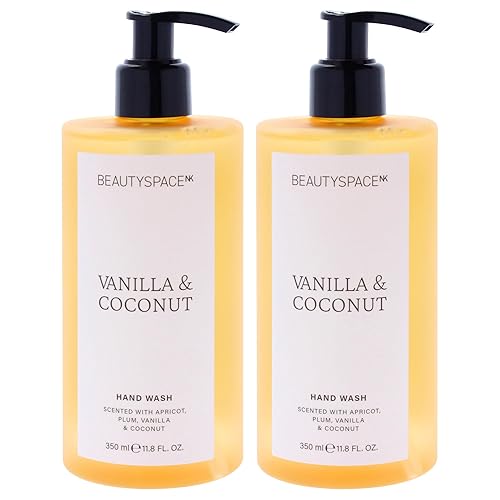 Beauty Space Hand Wash - Vanilla and Coconut by BeautySpace for Unisex - 11.8 oz Hand Wash - Pack of 2 - Amazon deal for $9.00