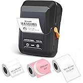 SUPVAN T50M Pro Bluetooth Label Maker Machine with 3 Tapes, Wide Waterproof Label, Versatile App with 30+ Fonts and 660+ Icons, Inkless Labeler for Home, Kitchen, School, Office Organization, Set 1