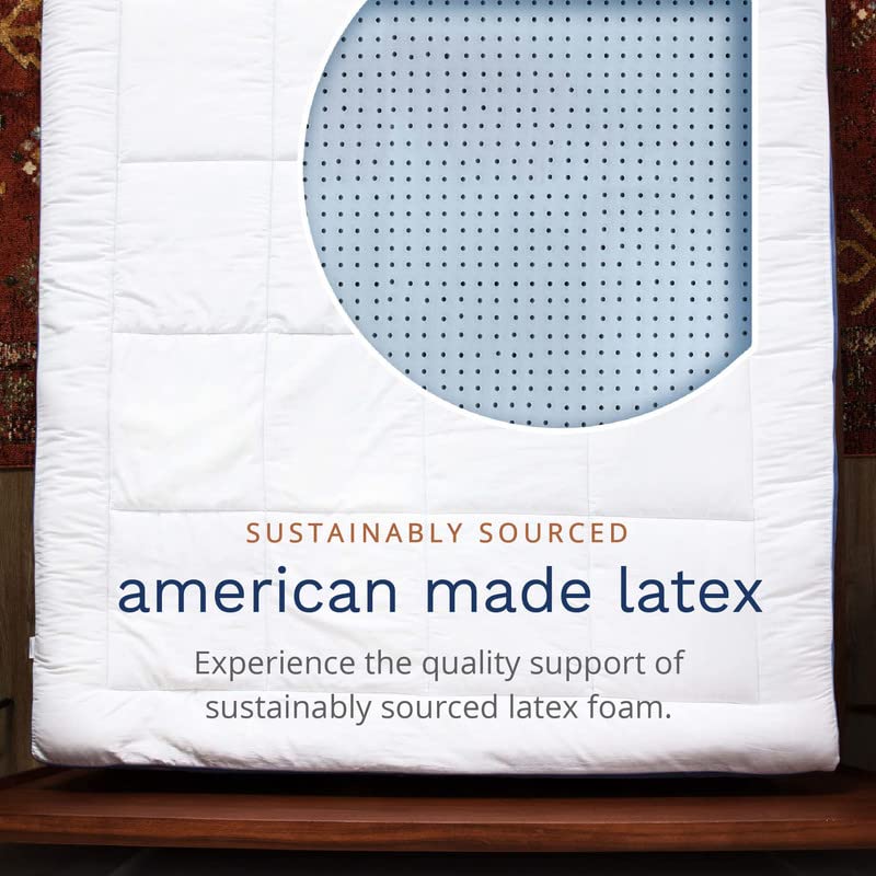 ViscoSoft Pillow Top Latex Mattress Topper King Made in USA Serene 3