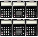 Bulk Digital Calculators Solar Powered Desktop Big Screen Basic Calculator With Electronic Number 12 Digit Display (6-Pack) - Colors May Vary