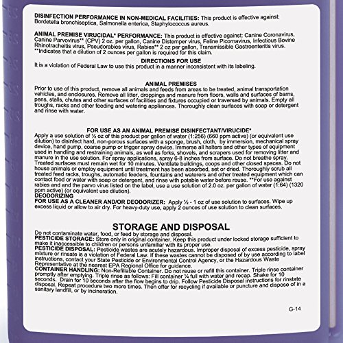 Top Performance 256 Disinfectant and Deodorizer, Lemon, 1-Gallon