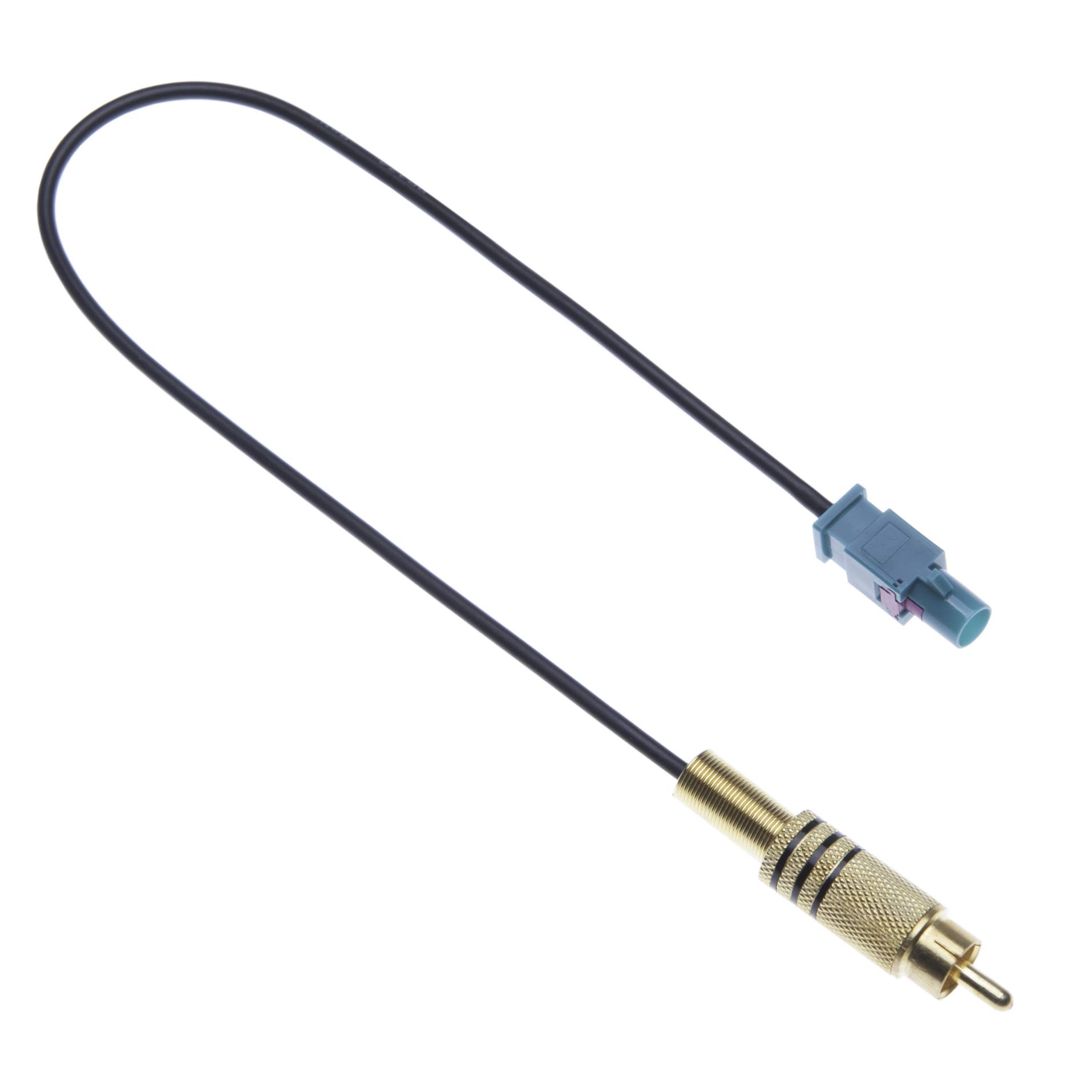 Keple Male Fakra to RCA Car Antenna Adapter Cable Vehicle Video Signal GPS Navigation Aerial System Head Unit Fakra Plug Retention Adaptor Connector Lead