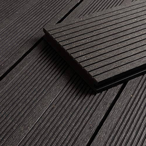 HORI® WPC-Terrassendiele Bali Anthrazit Massivdiele I Komplettset inkl. 40x60 mm Unterkonstruktion & Clips I Fläche: 1… – Bild 6