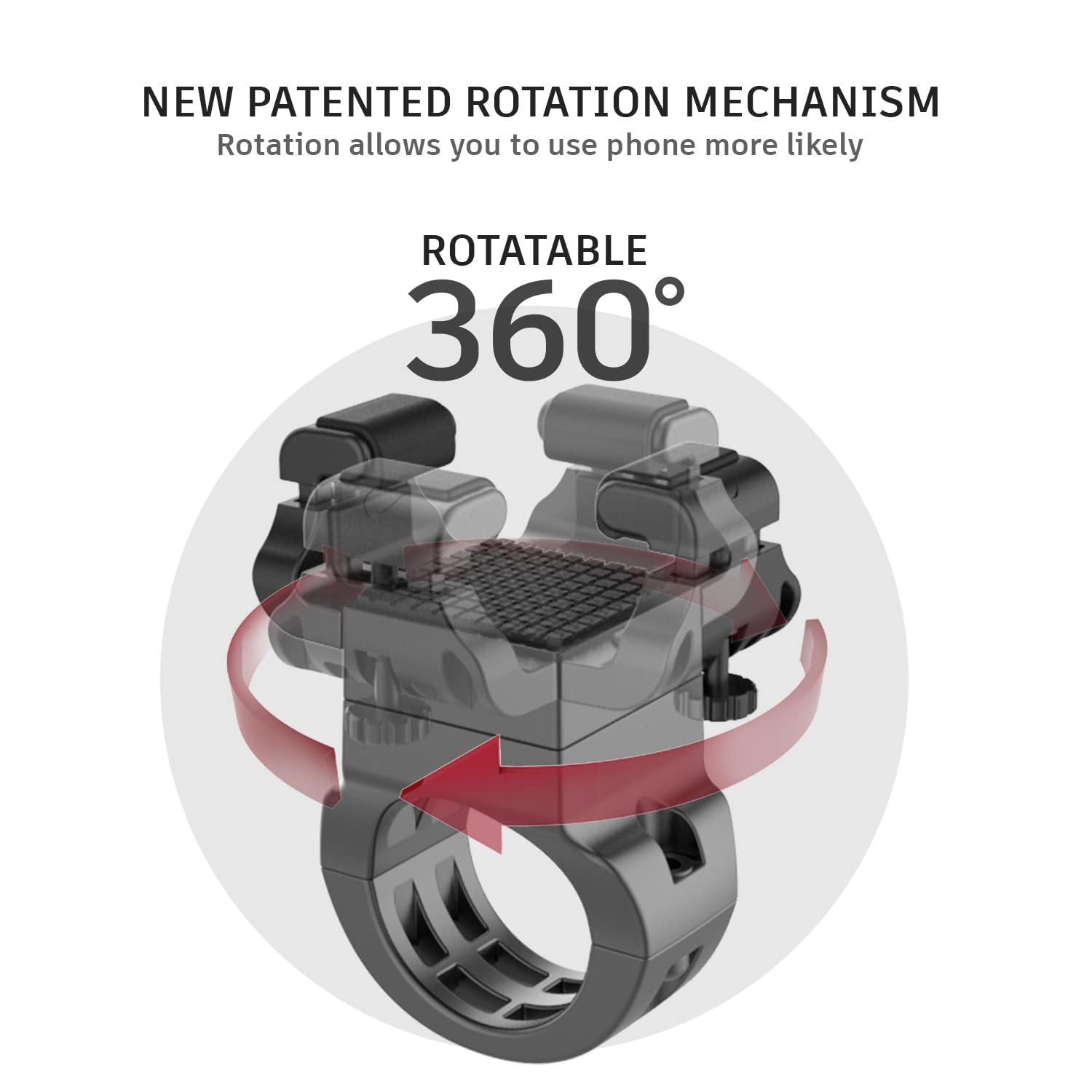 UPPEL Bike Phone Mount 360° Rotatable Bike Phone Holder Universal Cell Phone Bicycle Stand for Most of Phone and More 3.5-7 in Cellphone - 2.1-3.5 in Width