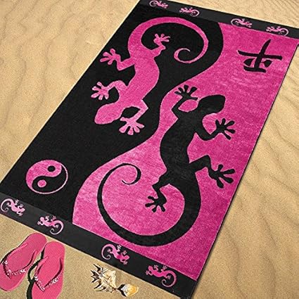 Regalitostv 421b Serviette De Plage Grande Salamandre 90 X