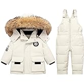 Mokitoni Boy Snow Pant And Jacket Toddler Girl Snowsuit Winter Clothes Snow Bib Kid Coat