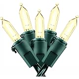 Battery Operated String Lights - Flight 50LED Christmas Lights Battery Powered String Lights Waterproof Mini Lights with Green Wire for Indoor/ Outdoor Christmas Tree Wreath Party Patio (Warm White)