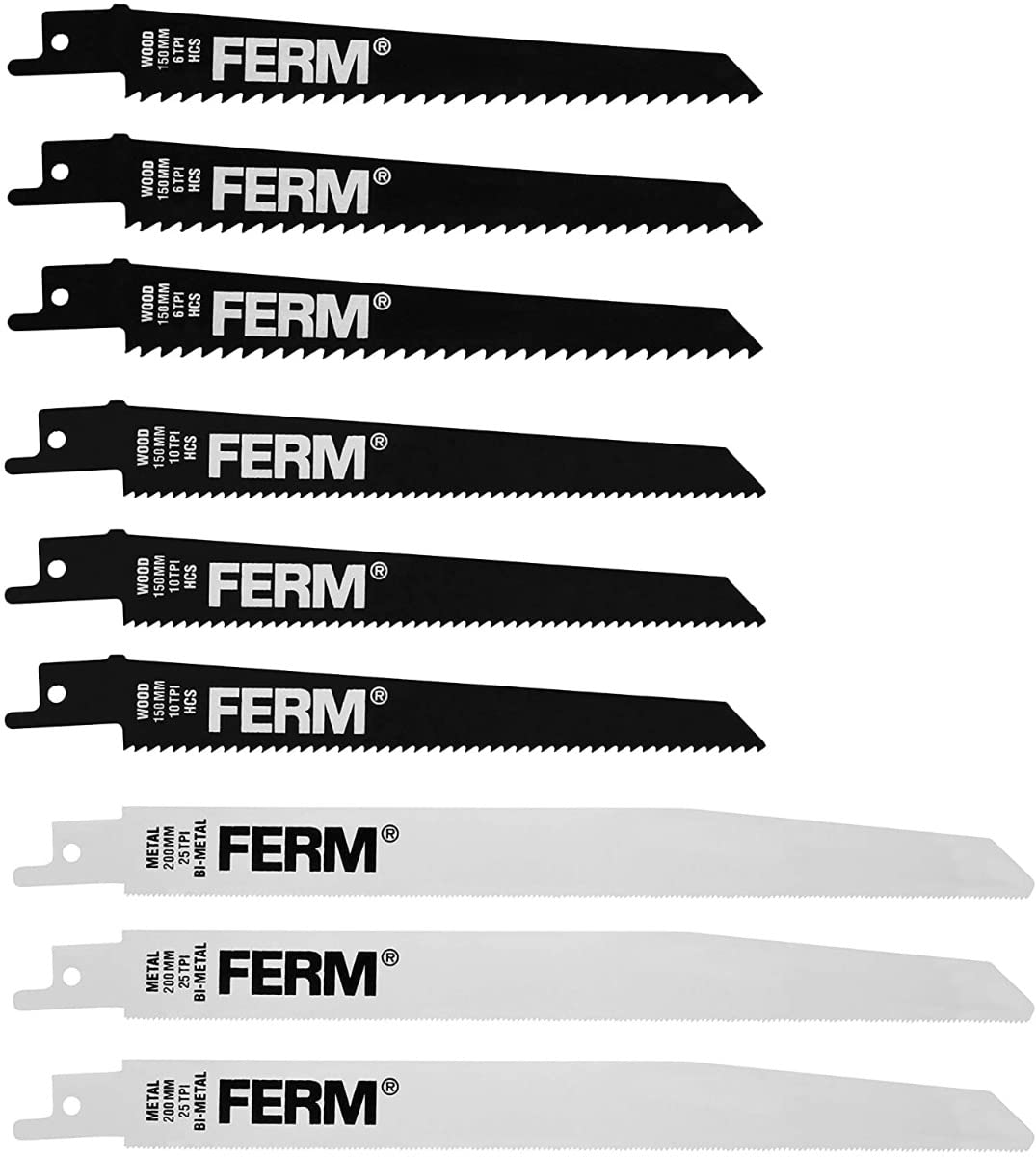 FERM Sawblades recipro Saw 9 pcs.
