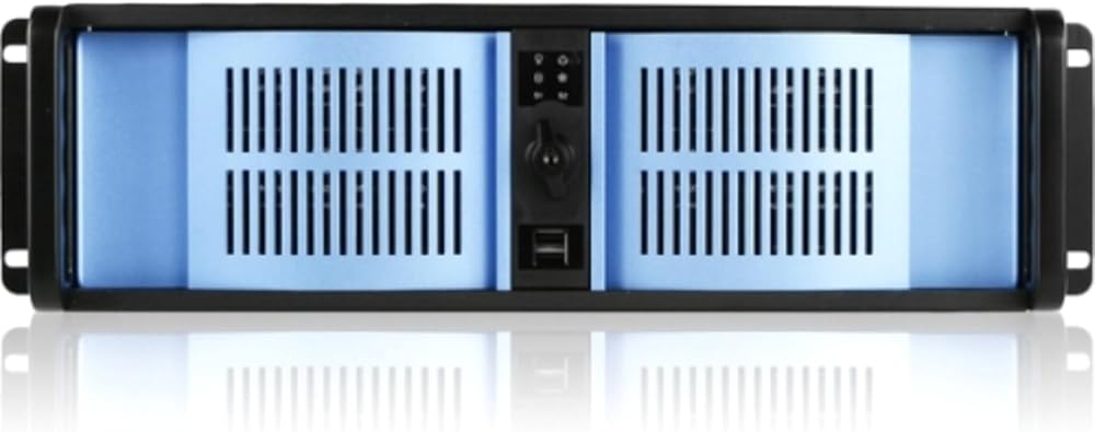 C2G iStarUSA D-300-FS Blue Steel Computer Case w/ Fan Mounts