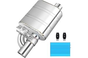 Peastorm 3 Inch Valvetronic Exhaust Cutout with Muffler Cat Back Exhaust System Valve Kit