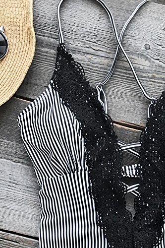 CUPSHE Women s Ladies Vintage Lace Bikini Set Beach Swimwear Bathing 