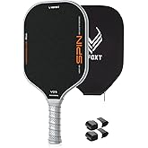 Pickleball Paddle, Lightweight Raw Carbon and Glass Fiber Surface Pickleball Racket with 14mm Polypropylene Honeycomb Core, USAPA Approved, Pickle Ball Paddle for Men, Women