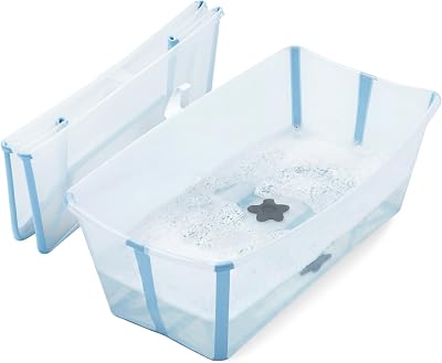 Stokke Flexi Bath Standard Foldable Baby Bath Ocean Blue 0-15kg