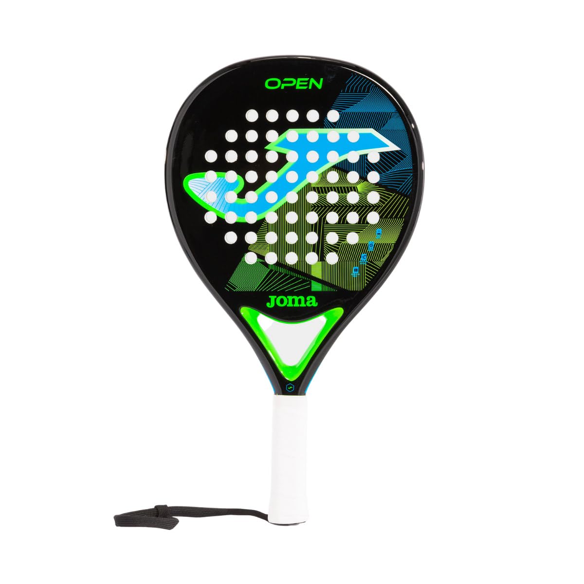 Joma Open Padel Racquet 400814-116, Unisex Paddle Rockets, Black, One Size EU