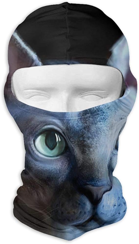 Cool Sphynx Cat Black Full Face Mask Hood Full Face Mask