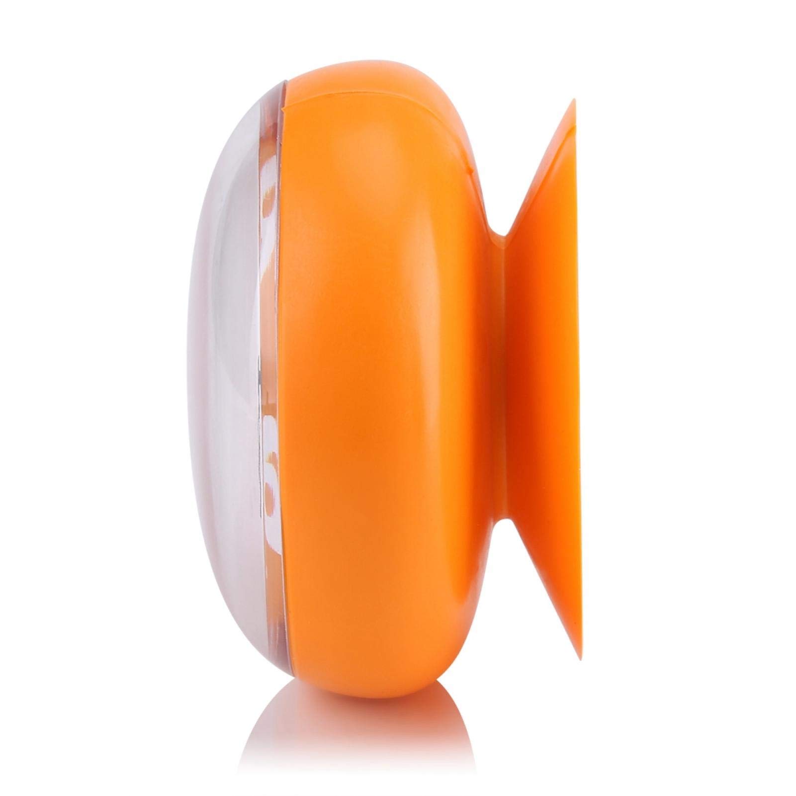 03 Bathroom Clocks Wall Clock, Waterproof Outdoor Clock Waterproof Shower Clock, for Kitchen for Bathroom (Orange)