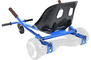 Yorovent Hoverboard Seat Attachment Straps Not Required, Hover Board Go Kart Accessory w/Locking Mechanism,265lbs Hover cart 25”-33.3” Adjustable,Bigger&Sturdier Seat,Fit 6.5” 8.5” 10” Hoverboard