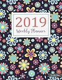 Get Shit Done: Daily Weekly Monthly Calendar Planner | 12 Months Jan - Dec 2019 For Academic Agenda Schedule Organizer Logbook and Journal Notebook Planners With To Do List | Happy Floral Cover by Cynthia T. Nicholson