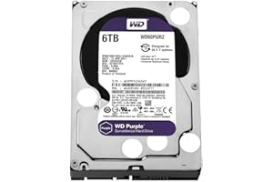 Western Digital 6TB WD Purple Surveillance Internal Hard Drive HDD - SATA 6 Gb/s, 64 MB Cache, 3.5" - WD60PURZ